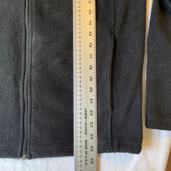 Bass Pro Shops Men Fleece Jacket size M Black Full Zip Warm No Hoodie - Picture 4 of 9